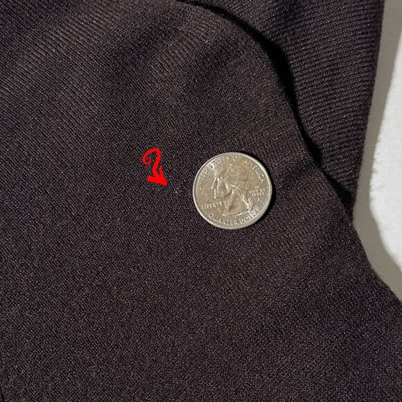 Talbots Brown Lightweight Scoop Neck Sweater Rayon Nylon Size Small Petite SP - Picture 7 of 10